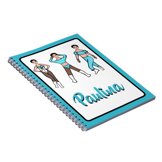 Tri Pose Dancer Aqua #2 Notitieboek (Rechterzijde)