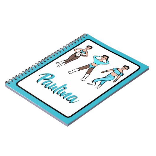 Tri Pose Dancer Aqua #2 Notitieboek (Linkerzijde)