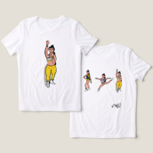 Tri Pose Dancer Blauw Goud Zilver #2