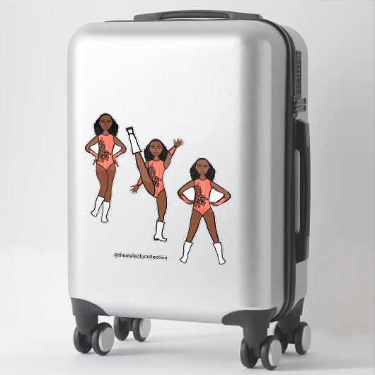 Tri-Pose Dancer Flamingo #1  Sticker (Koffer)