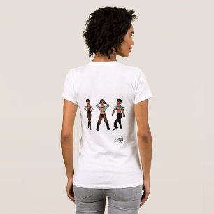 Tri Pose Dancer Pastel & Zwart #1 T-shirt