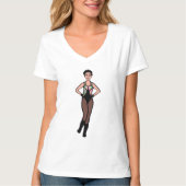 Tri Pose Dancer Pastel & Zwart #2 T-shirt (Voorkant)