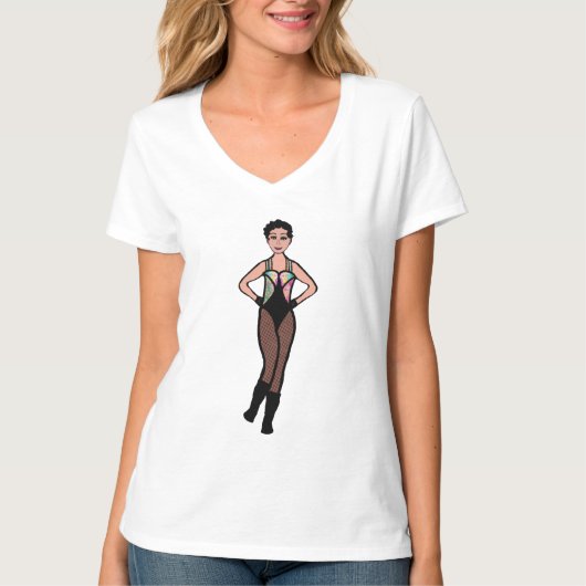 Tri Pose Dancer Pastel & Zwart #2 T-shirt (Voorkant)