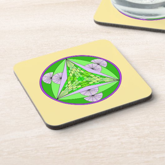 Tri-Pyramid Tiger Onderzetters (Linkerzijde)