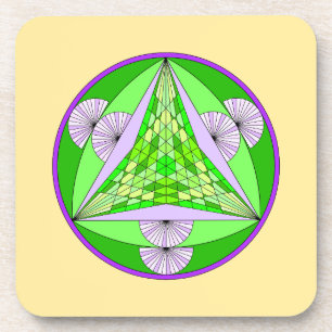 Tri-Pyramid Tiger Onderzetters