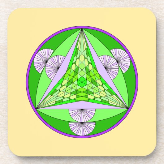 Tri-Pyramid Tiger Onderzetters (Voorkant)