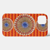Tri Rainbow en Oranje Chevron Case-Mate iPhone Case (Achterkant (horizontaal))
