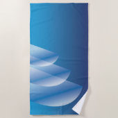 Tri-Sail Translucent Billowy Blue Sky Strandlaken (Voorkant)