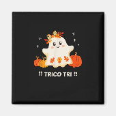 Tri Schattige Halloween Spooky Mexican Ghost Spang Magneet (Voorkant)