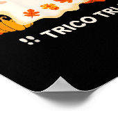Tri Schattige Halloween Spooky Mexican Ghost Spang Poster (Hoek)