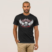 tri skullen met rozen t-shirt (Voorkant volledig)