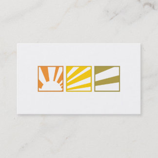 Tri-Squares - Sunset Visitekaartje