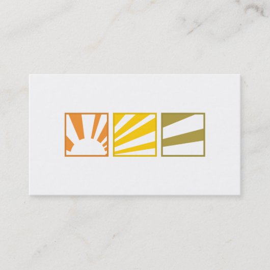 Tri-Squares - Sunset Visitekaartje (Voorkant)