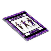 Tri-Styled Dancer Paarse & Zwart Notitieboek #1 (Rechterzijde)