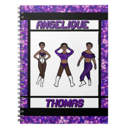Tri-Styled Dancer Paarse & Zwart Notitieboek #1