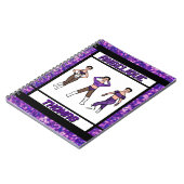 Tri-Styled Dancer Paarse & Zwart Notitieboek #2 (Linkerzijde)