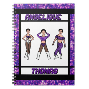 Tri-Styled Dancer Paarse & Zwart Notitieboek #2