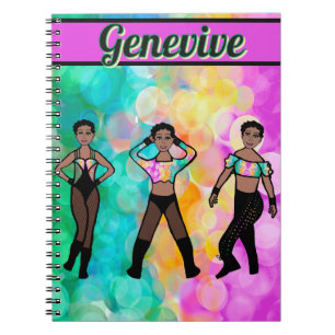 Tri-Styled Dancer Pastel & Zwart #1 Notitieboek