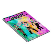 Tri-Styled Dancer Pastel & Zwart #1 Notitieboek (Rechterzijde)