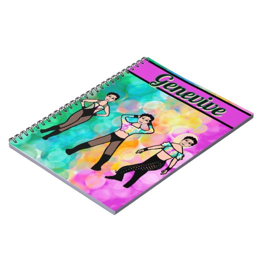 Tri-Styled Dancer Pastel & Zwart #1 Notitieboek (Linkerzijde)