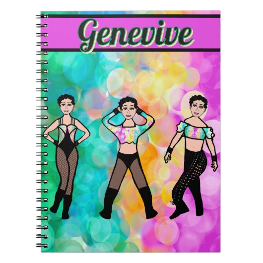 Tri-Styled Dancer Pastel & Zwart #1 Notitieboek (Voorkant)