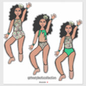 Tri-Styled Dancer Peacock #2 Sticker (Vel)