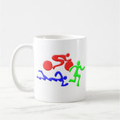 TRI Triathlon Swim Bike run COLOR Figures Design Koffiemok (Links)