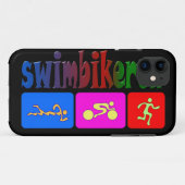 TRI Triathlon Swim Bike run RAINBOW-ontwerp Case-Mate iPhone Case (Achterkant (horizontaal))