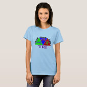 TRI Triathlon Swim Bike run TRI T-Shirt (Voorkant volledig)