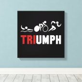 Tri Triumph Canvas Afdruk (Insitu (Houten vloer))