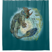 Tri-turtletops Dinosaur Douchegordijn (Voorkant)