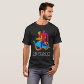 Tri-Vegan Triathlon vegan zwemmen fiets run T-shirt (Voorkant volledig)