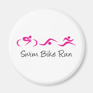 Tri voor vrouwen: Swim.Bike.Run Magneet