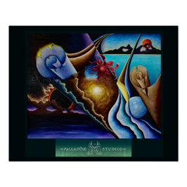 'Tria Prima' Glanzend Poster