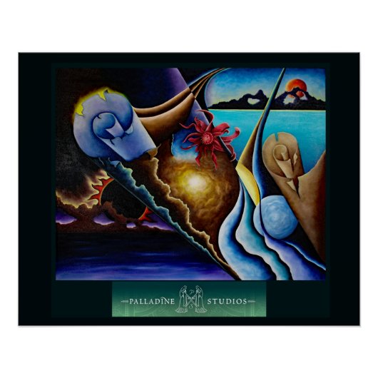 'Tria Prima' Glanzend Poster (Voorkant)