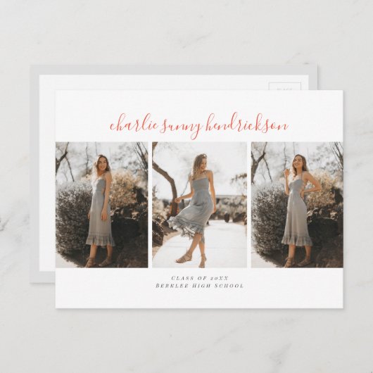 Triad Afstuderen Announcement Briefkaart (Voorkant / Achterkant)