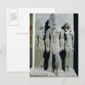 Triad van Menkaure met de godin Hathor Briefkaart (Voorkant / Achterkant)