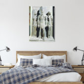 Triad van Menkaure met de godin Hathor Canvas Afdruk (Insitu (Slaapkamer))