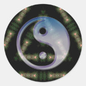 Triad Yin Yang Symbolisme Sticker (Voorkant)