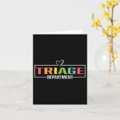 Triage afdeling T-shirt Medisch spul voor verpleeg Kaart (Gele Bloem)