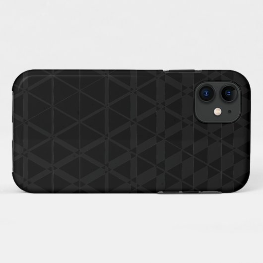 Triagonal Ebony (Charcoal) iPhone 5S Case (Achterkant (horizontaal))