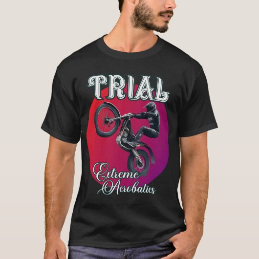 TRIAL extreme acrobatiek motorfiets T-shirt (Voorkant)