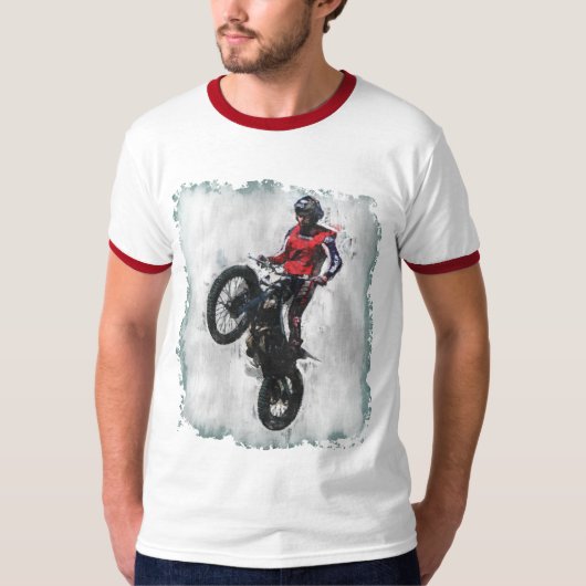 Trials rider ringer t shirt (Voorkant)