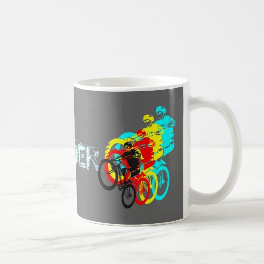 Trials-rijder Koffiemok (Rechts)