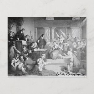 Trials Salem, Massachusetts Heks Stad Briefkaart