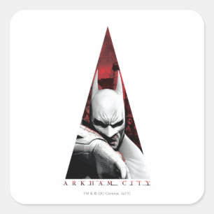 Triangle Arkham City Vierkante Sticker