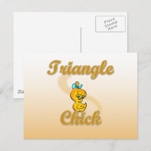 Triangle Chick Briefkaart (Voorkant / Achterkant)