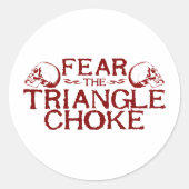 Triangle Choke Ronde Sticker (Voorkant)