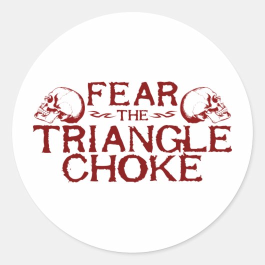 Triangle Choke Ronde Sticker (Voorkant)