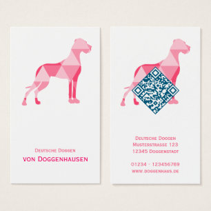 Triangle Dogge – Abstract Great Dane Visitekaartje